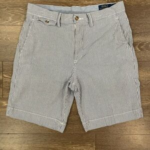 Ralph Lauren Men's Navy and White Pinstripe Shorts